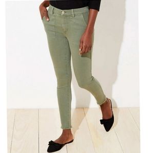 Loft Green Curvy Skinny Jeans